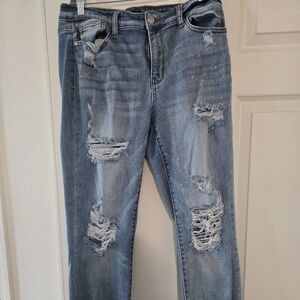 Judy Blue bleach spatter jeans